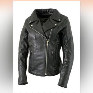 Xelement B8000 Black Motorcycle Leathet Jacket